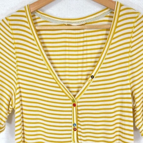 Anthropologie Oversized T-Shirt Dress Back To School Boho Coquette Flirty M - Picture 4 of 9